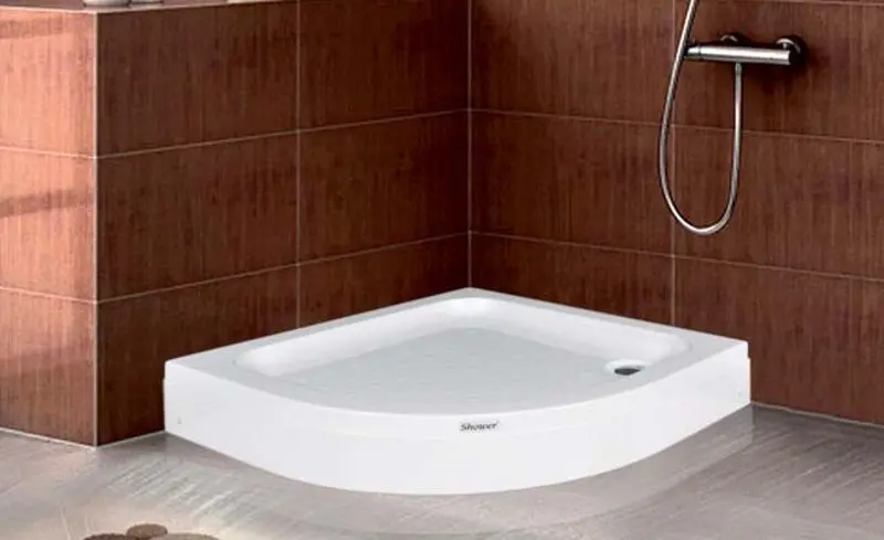 Cadita de dus Shower Violet 100x100 (White)