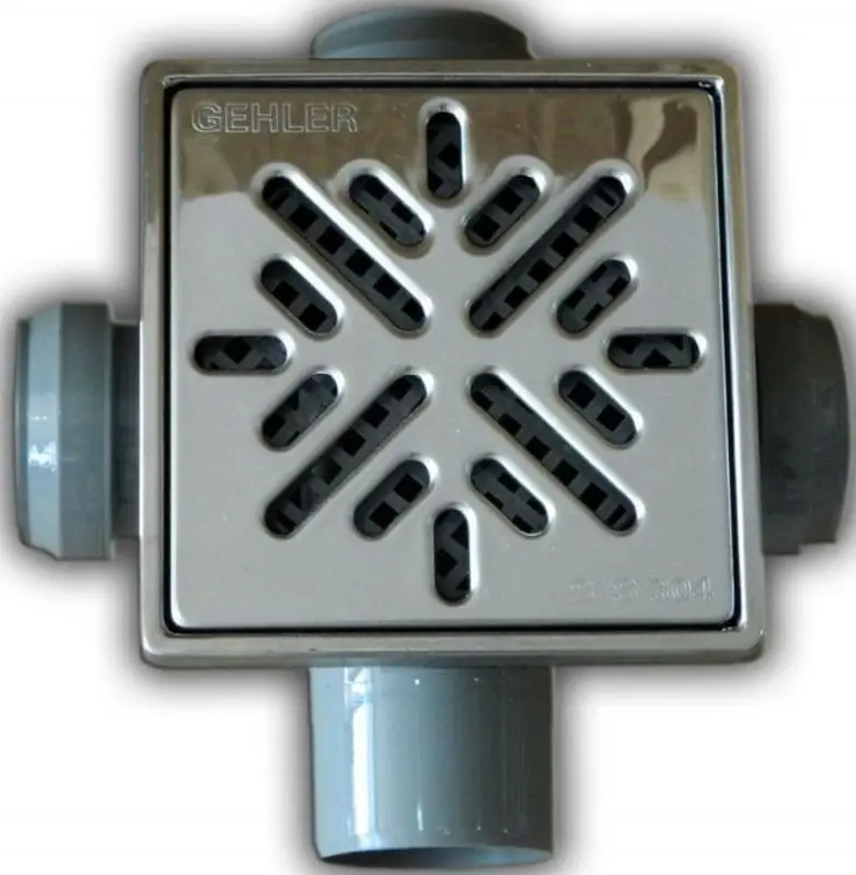 Rigola de dus Gehler 115x115 (Inox) - 2
