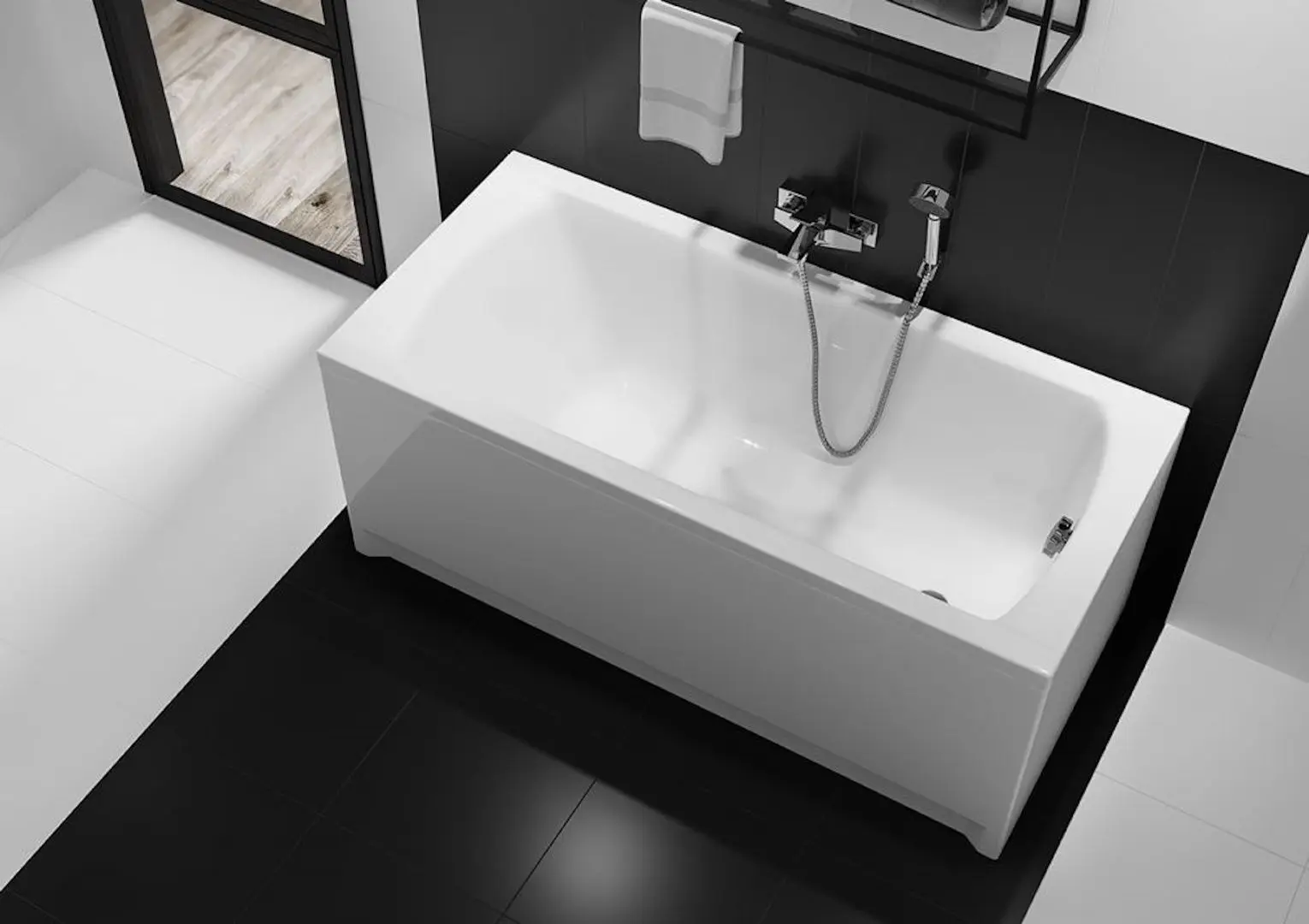 Panou pentru cada Cersanit Lorena 150x58 (White)