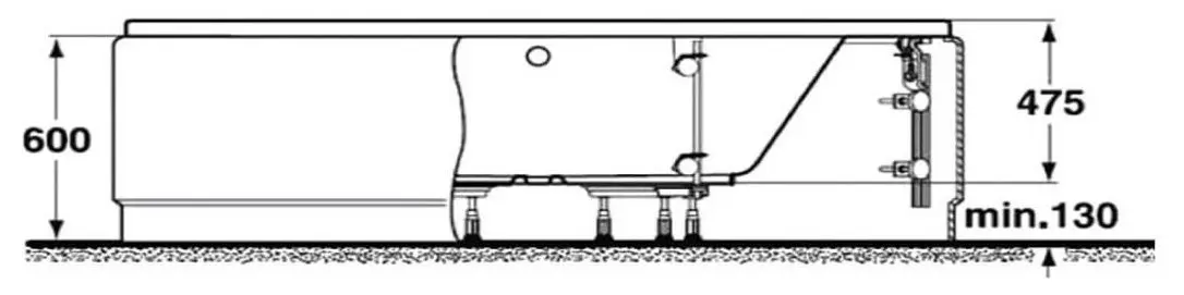 Ножки для ванны Ideal Standard B156467 - 3