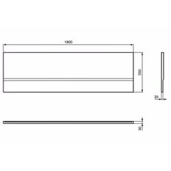 Панель для ванны Ideal Standard Hotline New 180 K230101 (White) Thumb