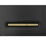 Butonul de scurgere Alcaplast M1878-7 (Black Matte/Gold)