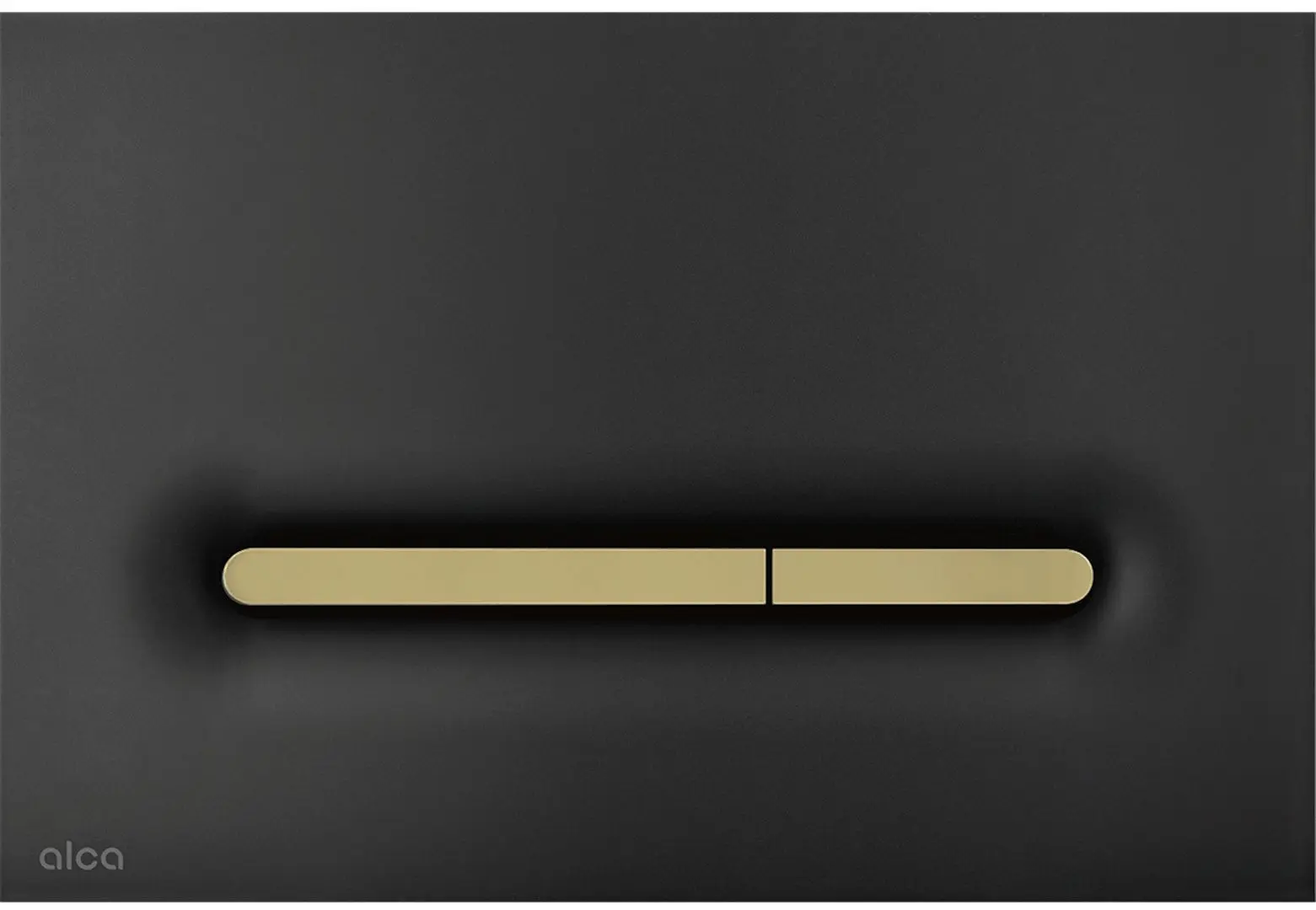 Кнопка смыва Alcaplast M1878-7 (Black Matte/Gold)