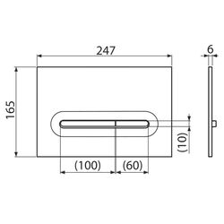 Кнопка смыва Alcaplast M1878 (Black Matte) Thumb
