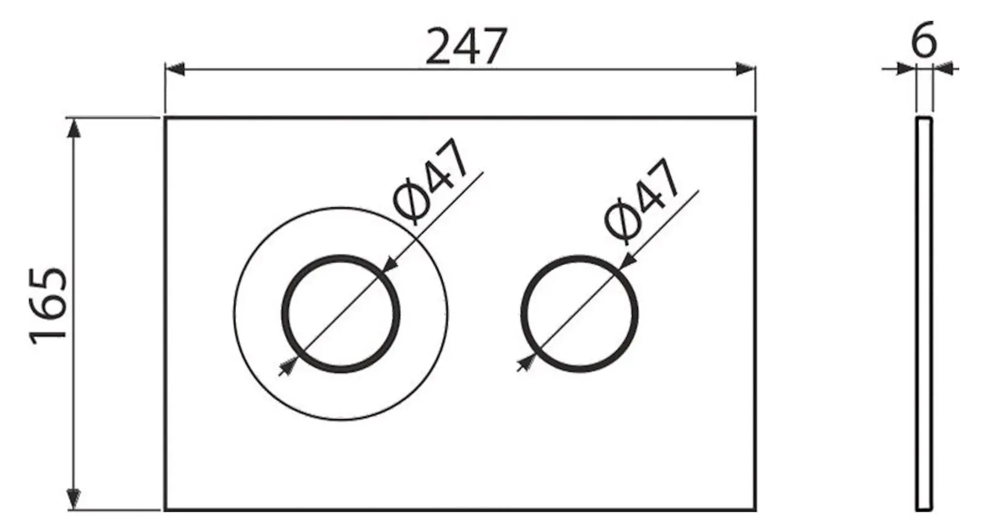 Кнопка смыва Alcaplast M1976 (White)