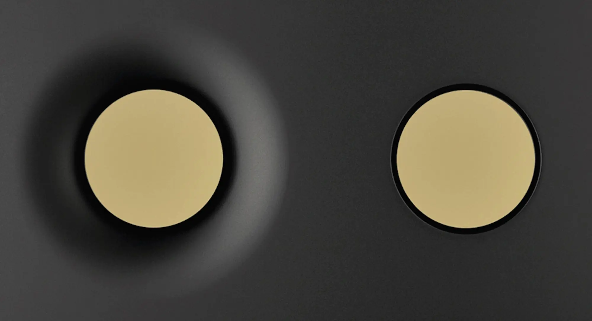 Кнопка смыва Alcaplast M1978-7 (Black Matte/Gold)