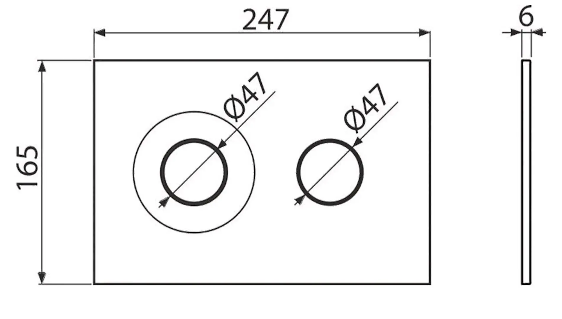 Кнопка смыва Alcaplast M1978-7 (Black Matte/Gold)