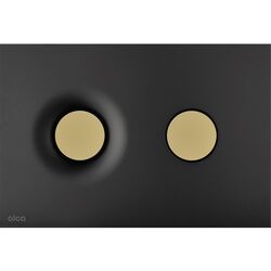 Кнопка смыва Alcaplast M1978-7 (Black Matte/Gold)