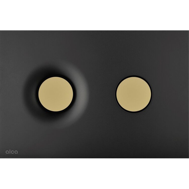 Butonul de scurgere Alcaplast M1978-7 (Black Matte/Gold)