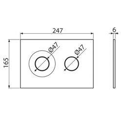 Кнопка смыва Alcaplast M1978  (Black Matte) Thumb