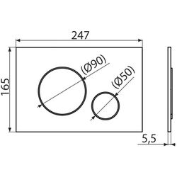 Кнопка смыва Alcaplast M770 (White/Chrome) Thumb
