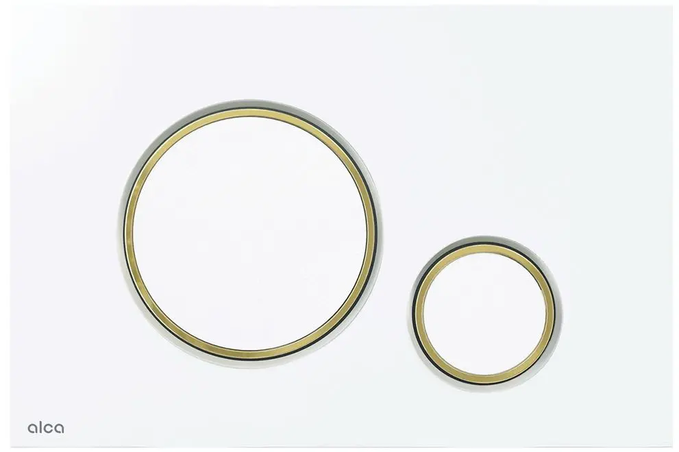 Кнопка смыва Alcaplast M775 (White/Gold)