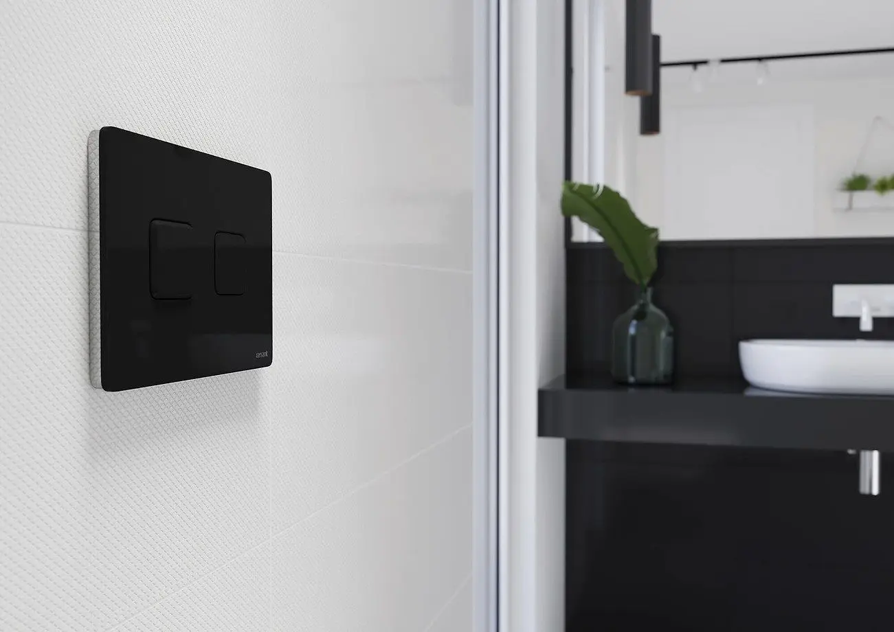 Кнопка смыва Cersanit Accento Square (Chrome)