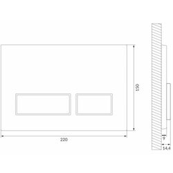 Кнопка смыва Cersanit Movi II (White) Thumb