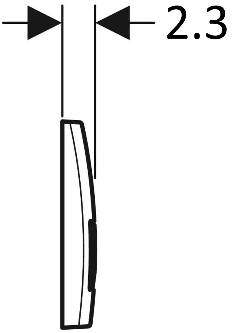 Butonul de scurgere Geberit Delta50 115.119.DW.1 (Black) - 3