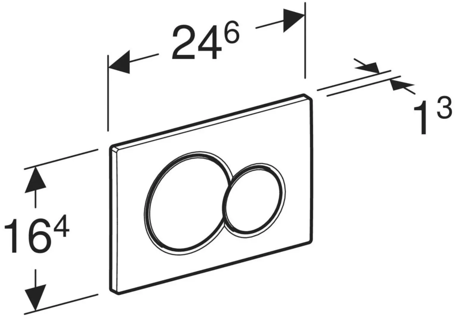 Butonul de scurgere Geberit Sigma01 115.770.21.5 (Chrome) - 3