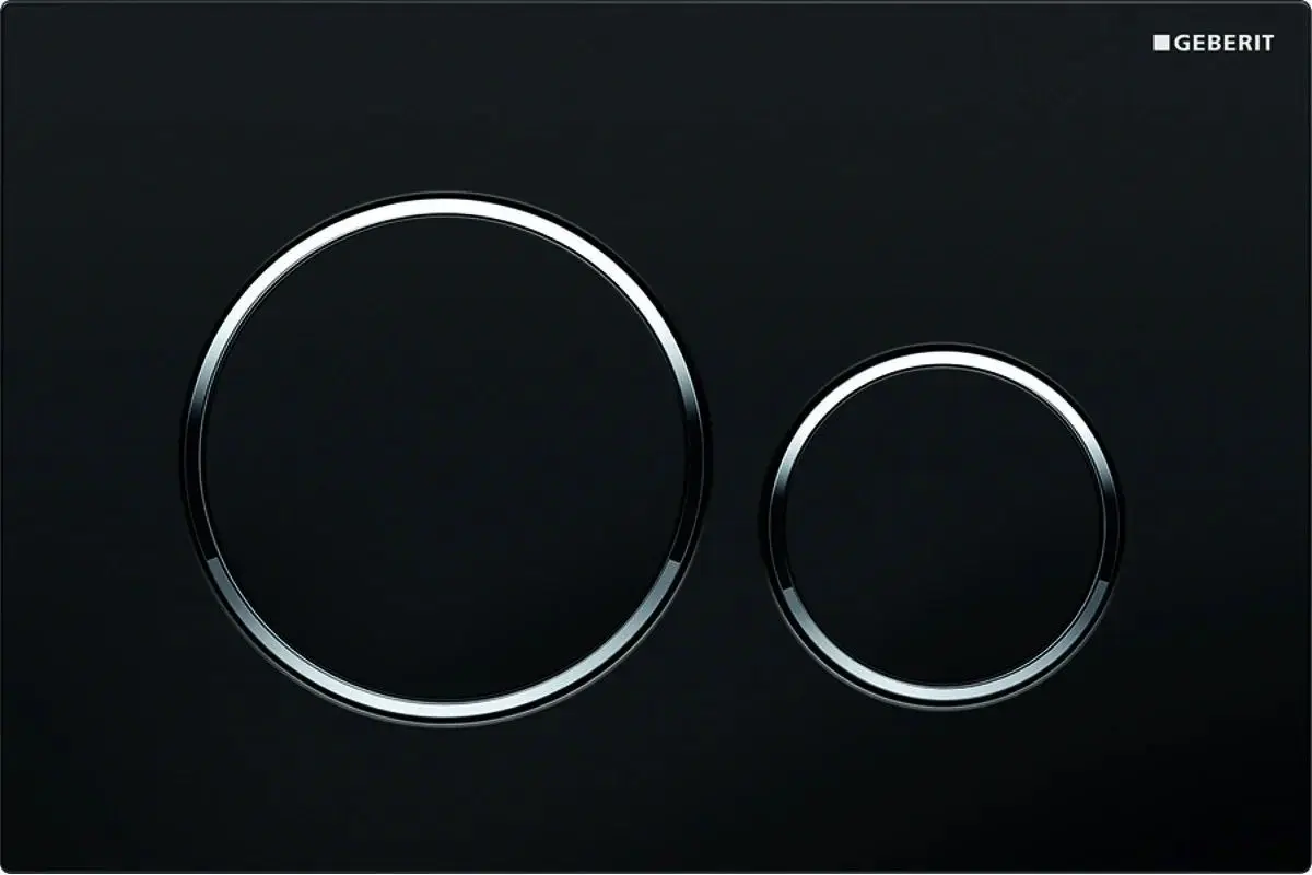 Кнопка смыва Geberit Sigma20 115.882.KM.1 (Black/Chrome)