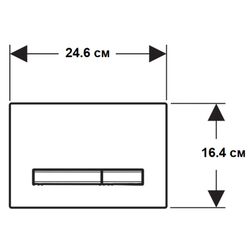 Butonul de scurgere Geberit Sigma50 115.671.DW.2 (Black) Thumb