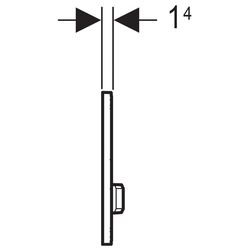 Butonul de scurgere Geberit Sigma50 115.788.GH.2 (Inox) Thumb