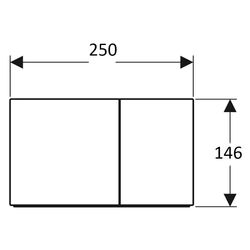 Butonul de scurgere Geberit Sigma70 115.622.SI.1 (White) Thumb