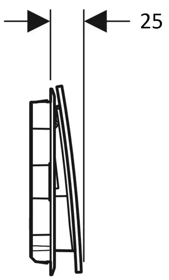 Butonul de scurgere Geberit Sigma70 115.622.SI.1 (White) - 4