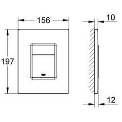 Кнопка смыва Grohe Skate Cosmopolitan 38732AL0 (Dark Graphite) Thumb