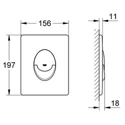 Кнопка смыва Grohe Skate Air 38505000 (Chrome) Thumb