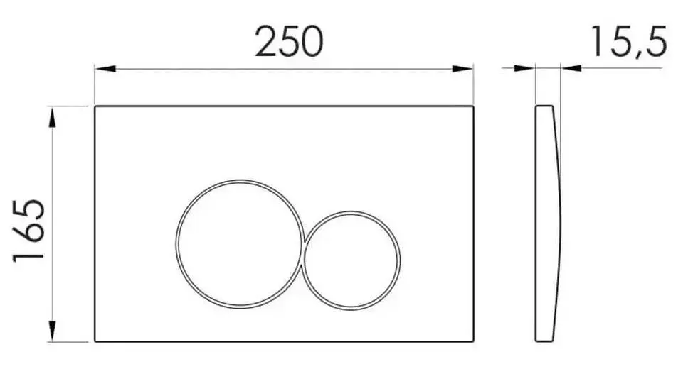 Butonul de scurgere Imprese i-Frame i7116PW (White)