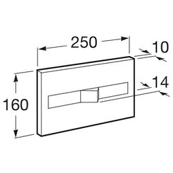 Кнопка смыва Roca PL 2 A890096001 (Chrome) Thumb