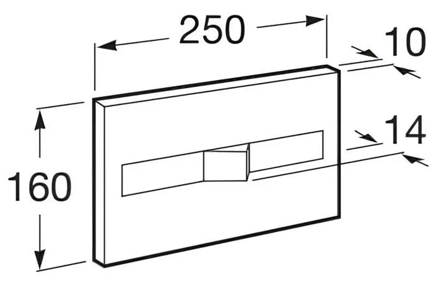 Кнопка смыва Roca PL 2 A890096001 (Chrome)