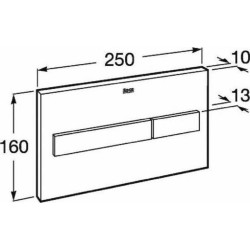 Кнопка смыва Roca PL 7 A890088206 (Black Matt) Thumb