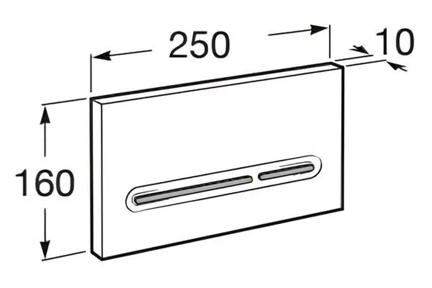 Кнопка смыва Roca PL5 A890099001 (Chrome)