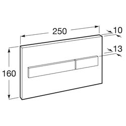 Кнопка смыва Roca PL7 A890088308 (Black) Thumb