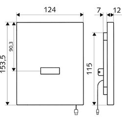 Кнопка смыва бесконтактная Schell EditionE 028080699 (Chrome) Thumb