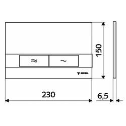 Кнопка смыва Schell Board 031200699 (Chrome) Thumb