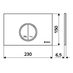 Кнопка смыва Schell Circum 031190699 (Chrome) Thumb