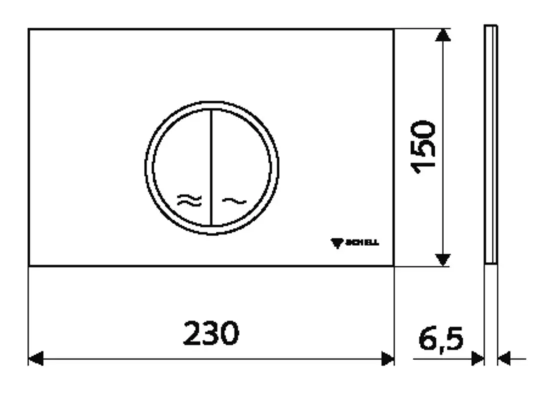 Кнопка смыва Schell Circum 031190699 (Chrome) - 3