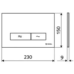 Кнопка смыва Schell Konkav 031220699 (Chrome) Thumb