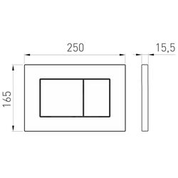 Кнопка смыва Volle Grande Evo 2220.011004 (Black) Thumb