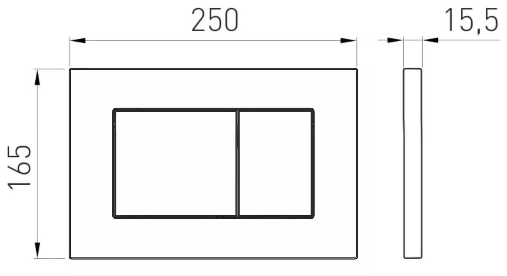 Кнопка смыва Volle Grande Evo 2220.011007 (White)
