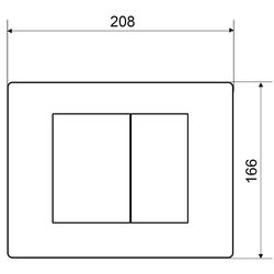 Кнопка смыва Wirquin Essentiel 55950005 (Matte Chrome) Thumb
