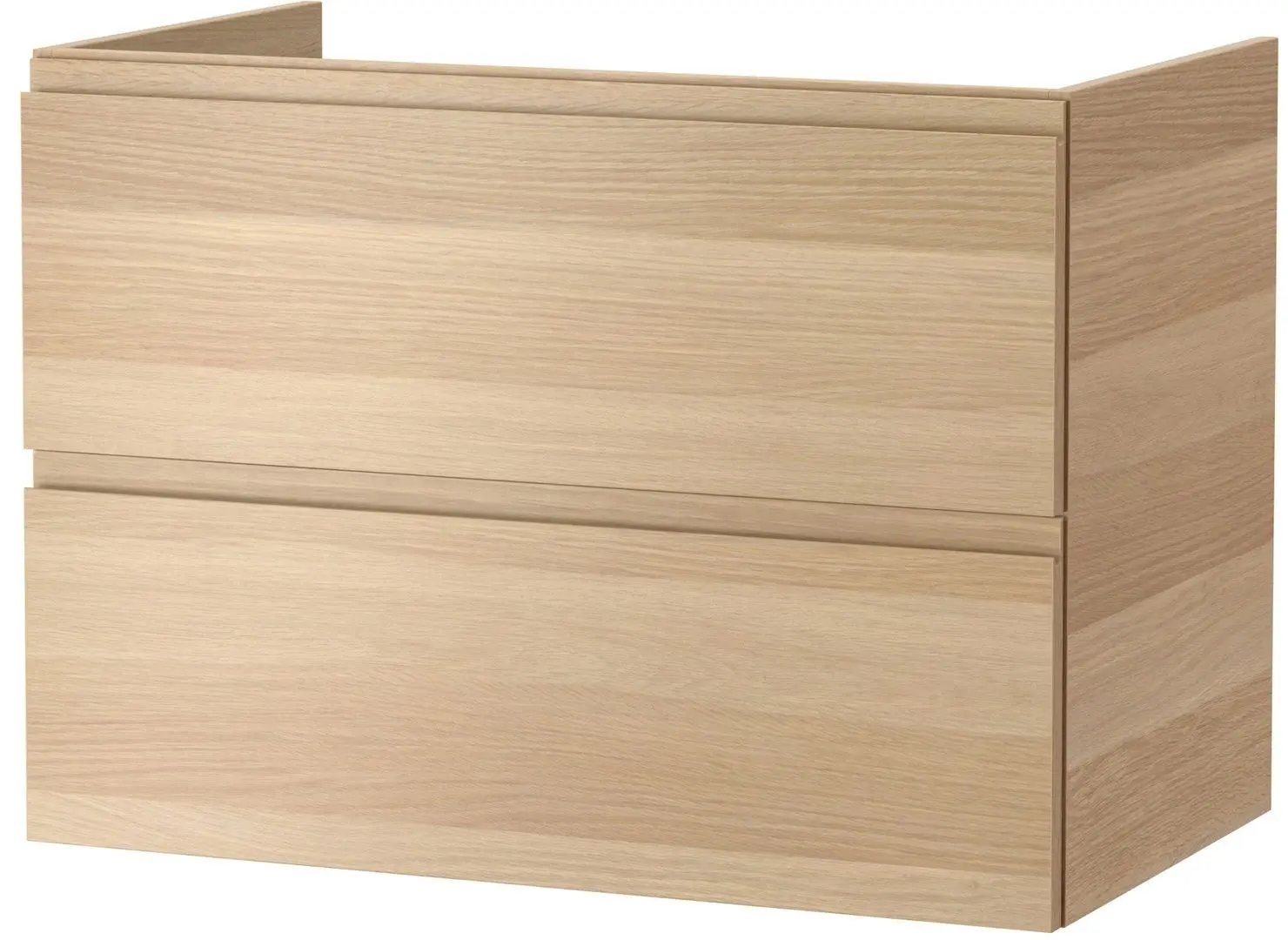 Set mobilier baie Ikea Godmorgon/Braviken 5 piese/baterie Brogrund 80cm (Aspect Stejar Antichizat) - 9