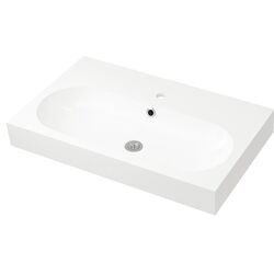 Set mobilier baie Ikea Godmorgon/Braviken 5 piese/baterie Brogrund 80cm (Aspect Stejar Antichizat) Thumb