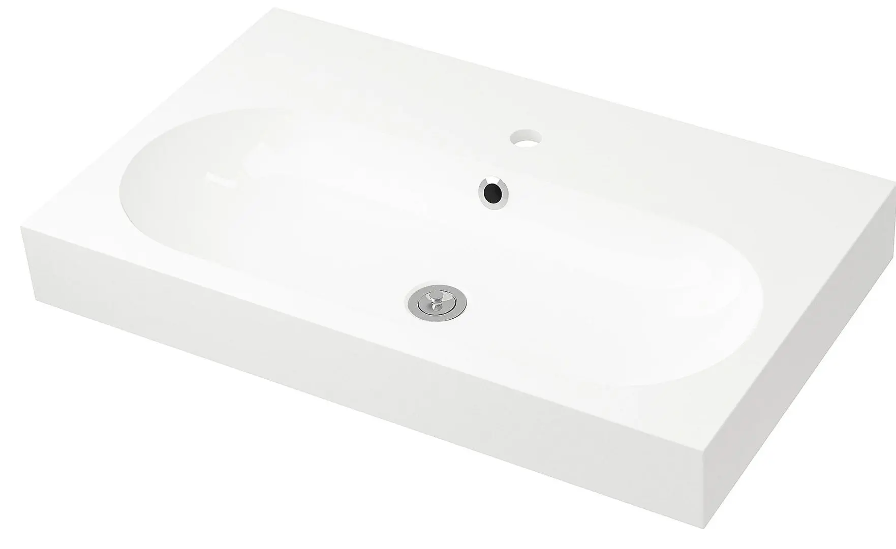 Set mobilier baie Ikea Godmorgon/Braviken 5 piese/baterie Brogrund 80cm (Aspect Stejar Antichizat) - 6