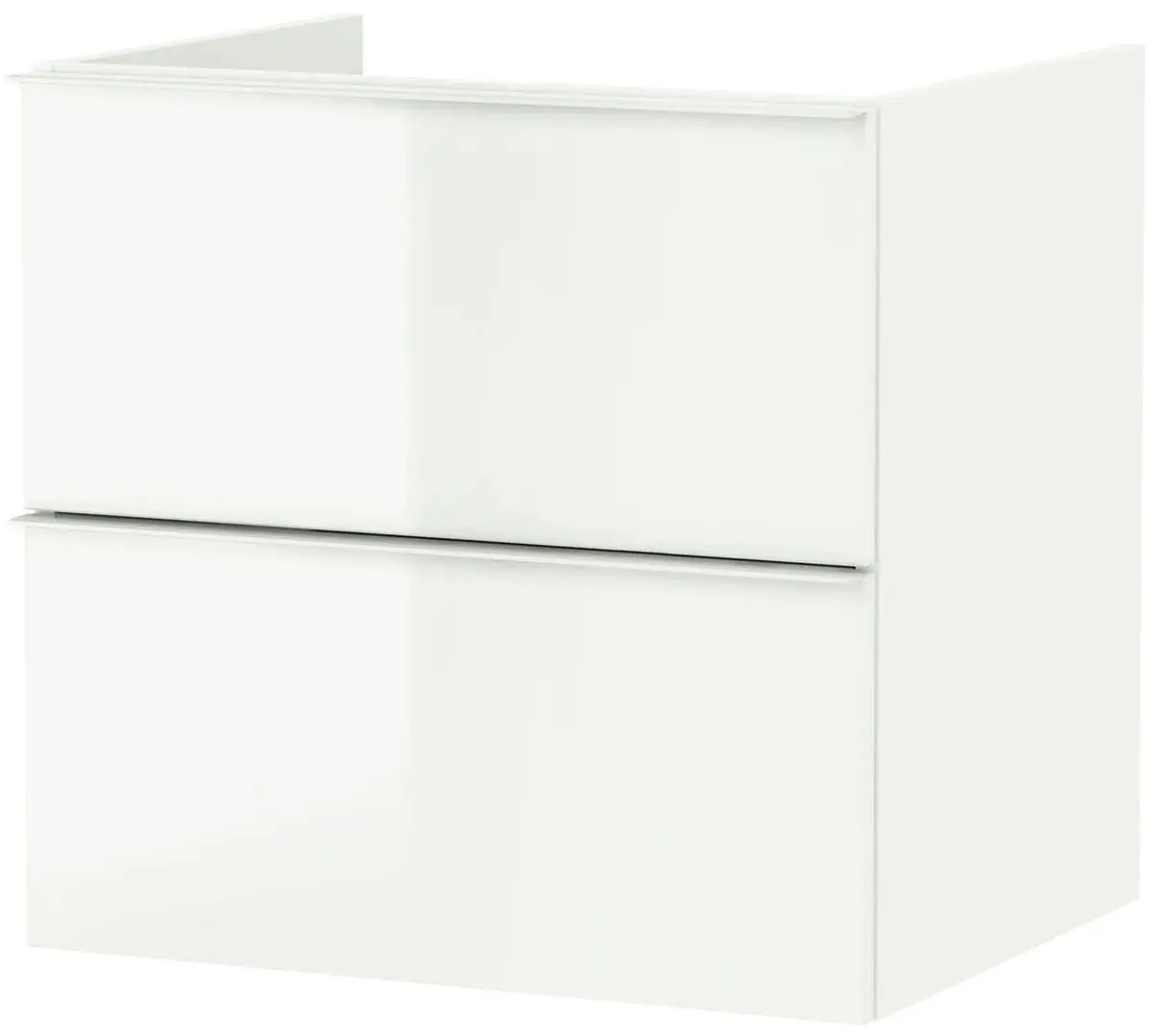 Set mobilier baie Ikea Godmorgon/Odensvik 5 piese/baterie Dalskar 63cm (Lucios Alb) - 9