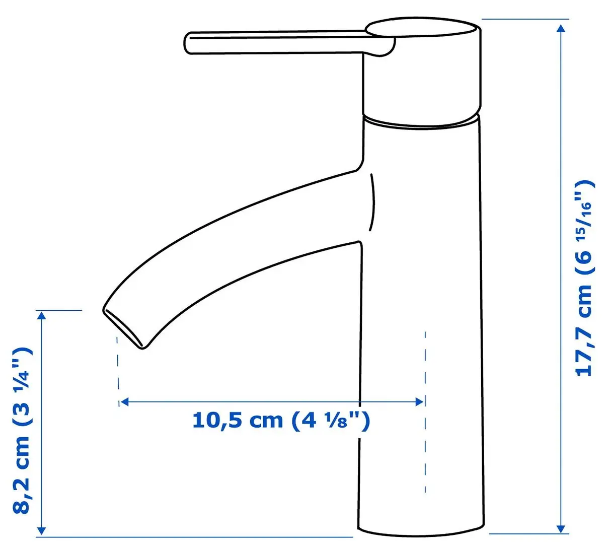 Set mobilier baie Ikea Godmorgon/Odensvik 5 piese/baterie Dalskar 63cm (Lucios Alb) - 2