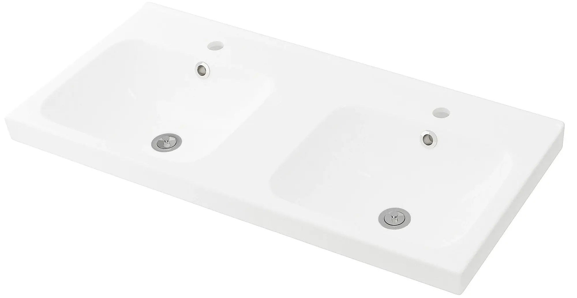 Set mobilier baie Ikea Godmorgon/Odensvik 6 piese/baterie Dalskar 103x49x64 (Aspect Frasin Vopsit Maro) - 6