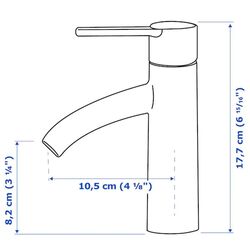Set mobilier baie Ikea Godmorgon/Odensvik 6 piese/baterie Dalskar 103x49x64 (Aspect Frasin Vopsit Maro) Thumb