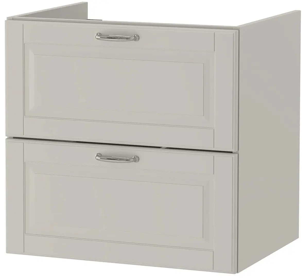 Set mobilier baie Ikea Godmorgon/Rattviken 5 piese/baterie Hamnskar 62cm (Kasjon Gri) - 9