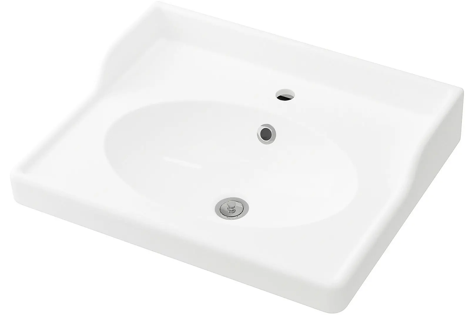 Set mobilier baie Ikea Godmorgon/Rattviken 5 piese/baterie Hamnskar 62cm (Kasjon Gri) - 6